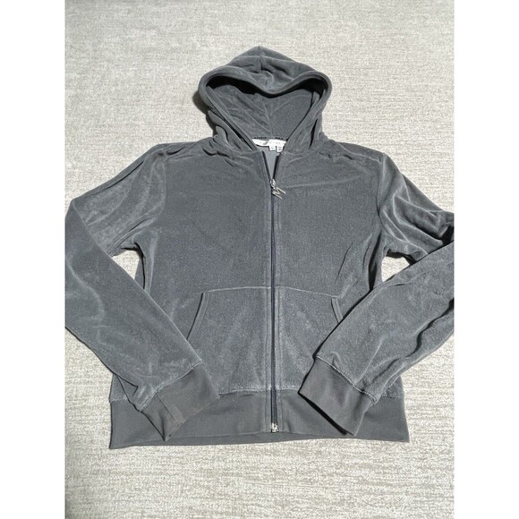 Max Studio Hoodie Women’s Large Gray Full Zip - Picture 1 of 10